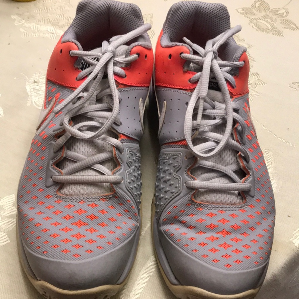 Nike tennis ladies sneaker slightly worn.